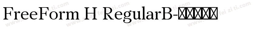 FreeForm H RegularB字体转换